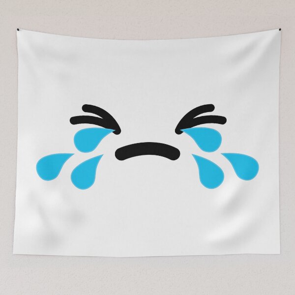 Item preview, Cute kawaii crying teary face designed and sold by BlushyPrint.