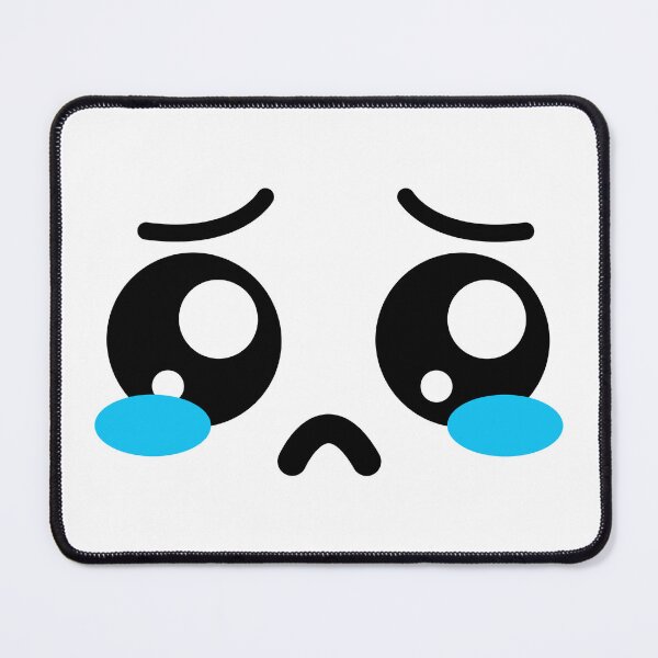 Item preview, Cute kawaii shy crying face designed and sold by BlushyPrint.