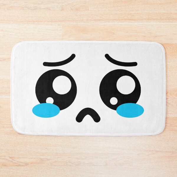 Item preview, Cute kawaii shy crying face designed and sold by BlushyPrint.