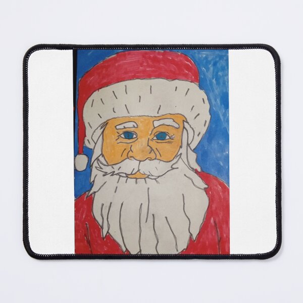 Item preview, Outsider Santa – Original Holiday Art by SpectrumArtSimon designed and sold by SpectrumArtSimon.