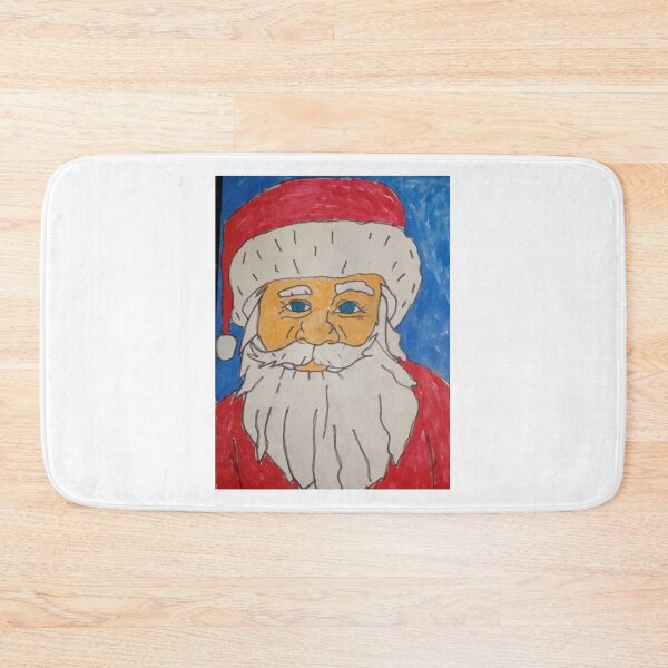 Item preview, Outsider Santa – Original Holiday Art by SpectrumArtSimon designed and sold by SpectrumArtSimon.