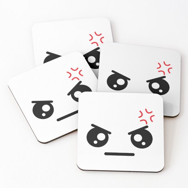 Item preview, Adorable kawaii angry face designed and sold by BlushyPrint.