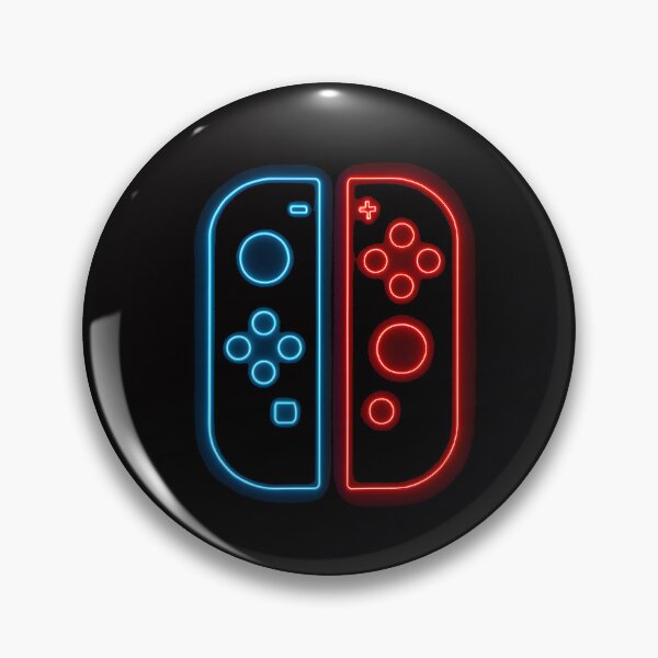 Item preview, Switch Joy-Con Retro Neon Gaming Controller Neon Glow (Minimal Chest Print) designed and sold by W-Rm.