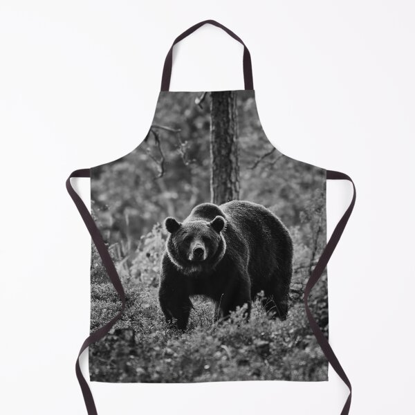 Item preview, The serious one. Brown bear 2025 bw designed and sold by Jouko Lehto Photography.