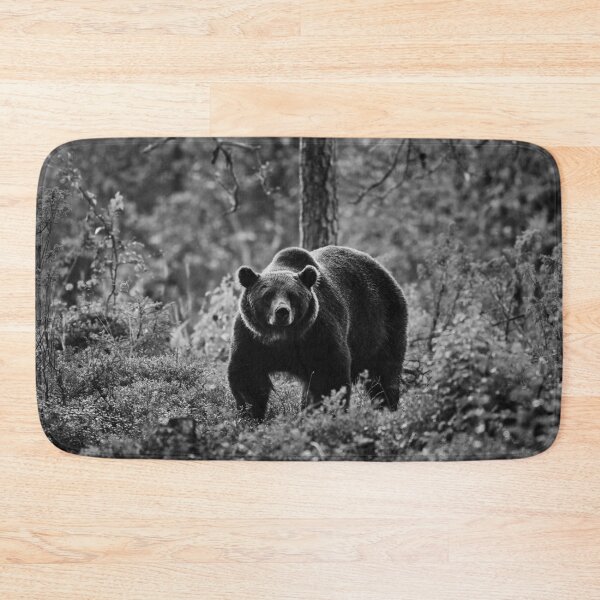 Item preview, The serious one. Brown bear 2025 bw designed and sold by Jouko Lehto Photography.