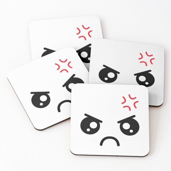 Item preview, Cute kawaii angry face designed and sold by BlushyPrint.