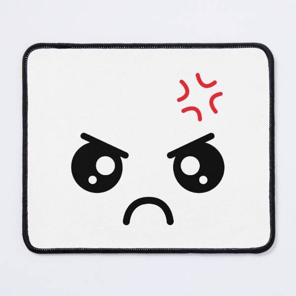 Item preview, Cute kawaii angry face designed and sold by BlushyPrint.