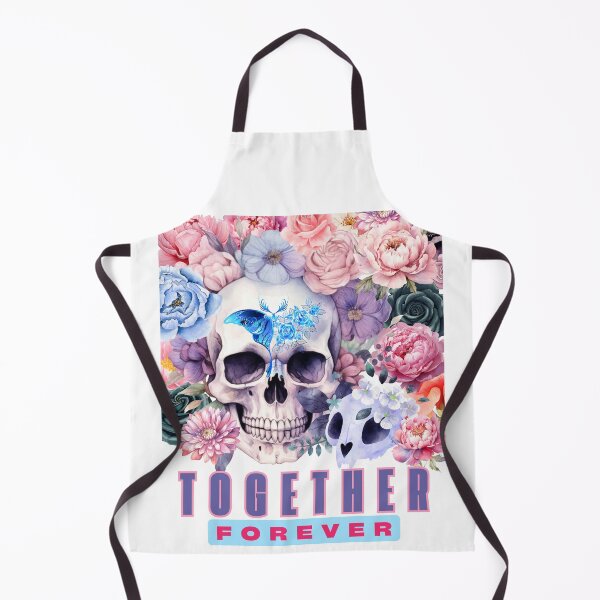 Item preview, Together forever. Flowers and skulls, a human and a cat bonded for ever designed and sold by HowAboutTee.