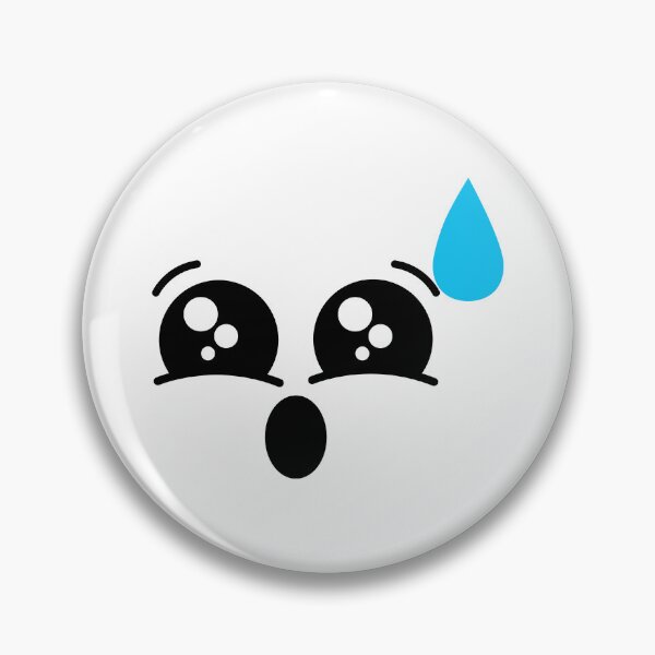 Item preview, Cute kawaii awkwardly surprised face designed and sold by BlushyPrint.
