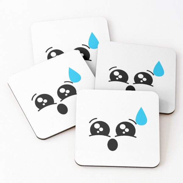 Item preview, Cute kawaii awkwardly surprised face designed and sold by BlushyPrint.