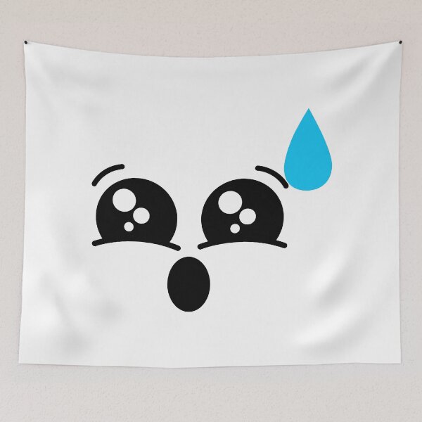 Item preview, Cute kawaii awkwardly surprised face designed and sold by BlushyPrint.