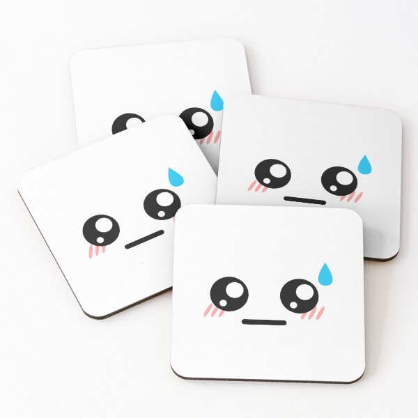 Item preview, Cute kawaii awkward face designed and sold by BlushyPrint.