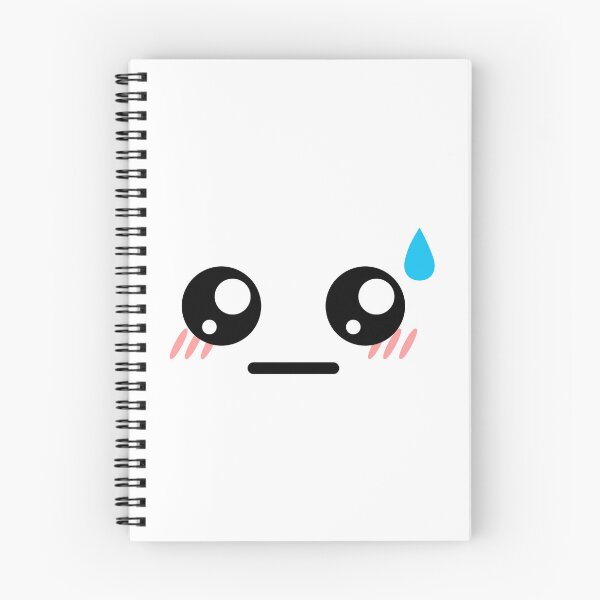 Item preview, Cute kawaii awkward face designed and sold by BlushyPrint.