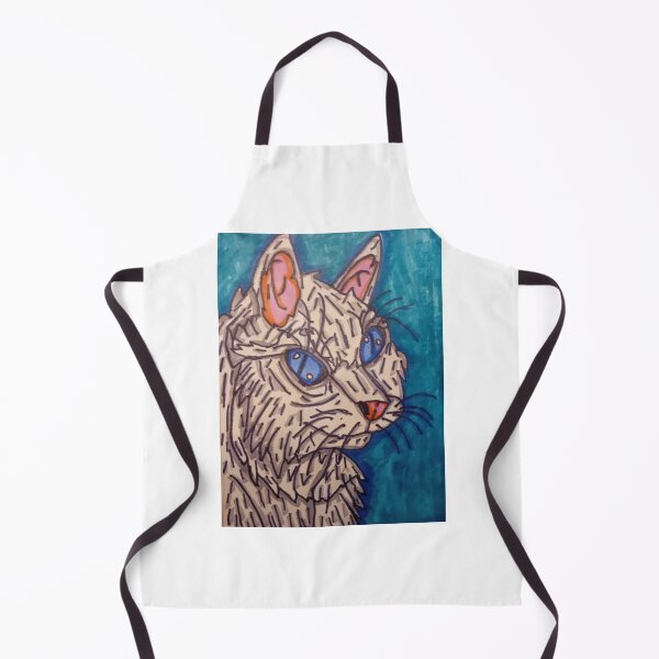 Item preview, Blue-Eyed Cat – Original Animal Art by SpectrumArtSimon designed and sold by SpectrumArtSimon.