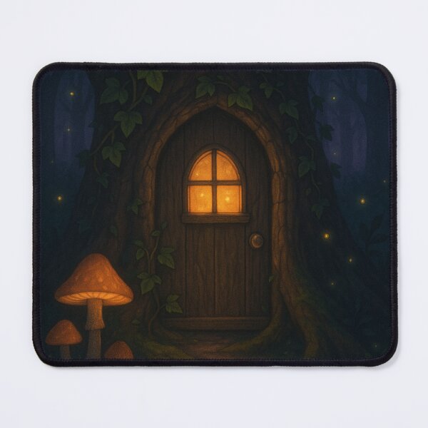 Item preview, Enchanted Tree Door – Cozy Cottage in the Woods designed and sold by Painted Moon by Luna Bee™.