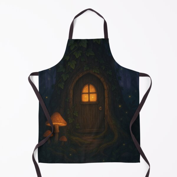 Item preview, Enchanted Tree Door – Cozy Cottage in the Woods designed and sold by Painted Moon by Luna Bee™.