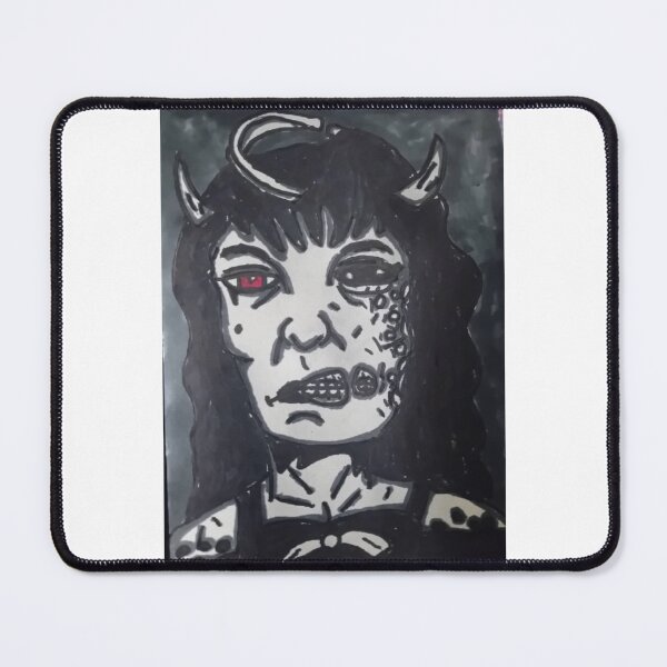 Item preview, Crimson-Eyed Demon – Original Horror Art by SpectrumArtSimon designed and sold by SpectrumArtSimon.