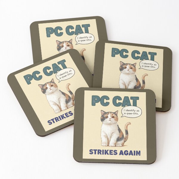 Item preview, A-Paw-Litic Cat | Funny PC Cat Political Meme designed and sold by Monkey Chéri Studio.