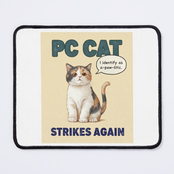 Item preview, A-Paw-Litic Cat | Funny PC Cat Political Meme designed and sold by Monkey Chéri Studio.