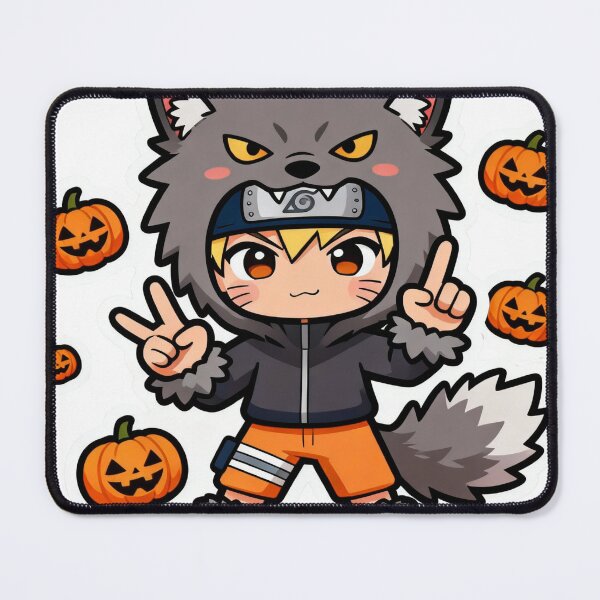 Item preview, Chibi Ninja Werewolf Sticker: Cute Anime Halloween Costume designed and sold by GeekArtUniverse.