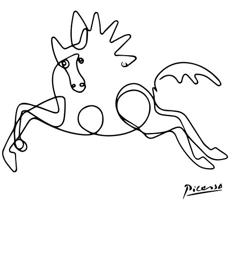 picasso horse sketch.