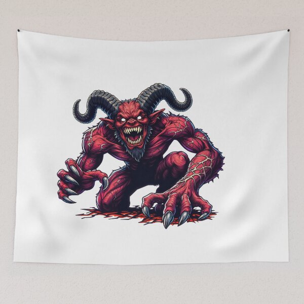 Item preview, Infernal Demon With Horns designed and sold by psychcyberpunk.