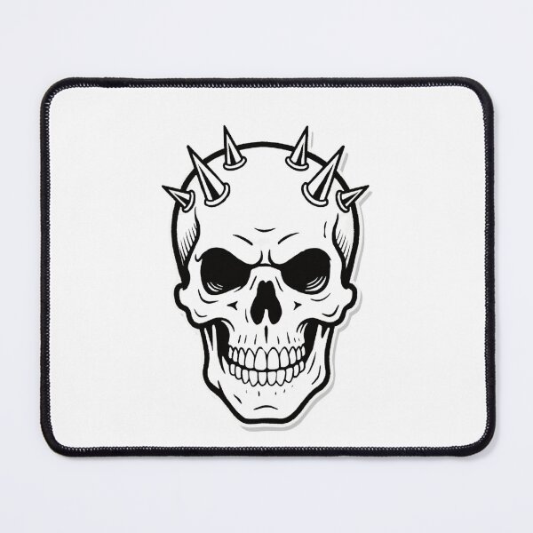 Item preview, Spiky Skull Outline designed and sold by ArtiQreate.