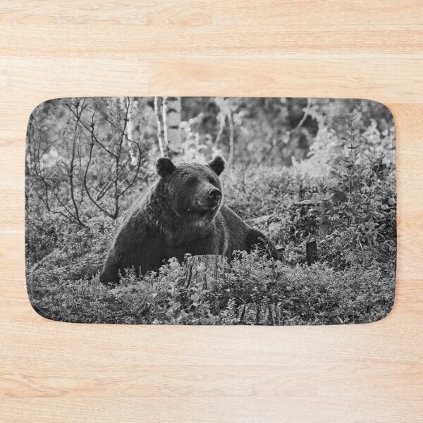 Item preview, Heads up. Brown bear 2025 bw designed and sold by Jouko Lehto Photography.