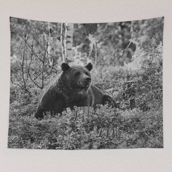 Item preview, Heads up. Brown bear 2025 bw designed and sold by Jouko Lehto Photography.