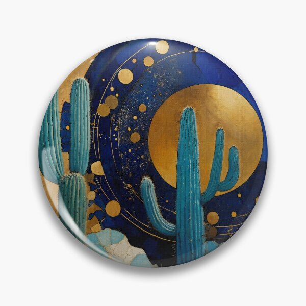 Item preview, blue cactus designed and sold by L. ROCHE.