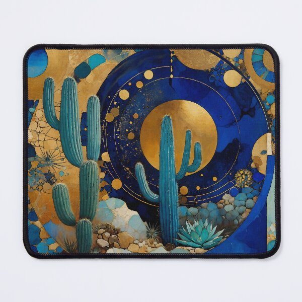 Item preview, blue cactus designed and sold by L. ROCHE.