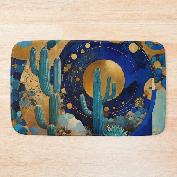 Item preview, blue cactus designed and sold by L. ROCHE.
