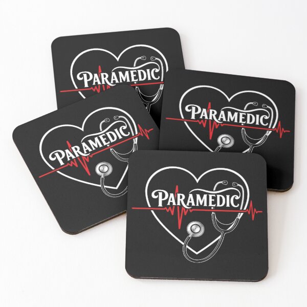 Item preview, Paramedic Heartbeat ECG Stethoscope Emergency Medical Services Design designed and sold by Linework Studio.