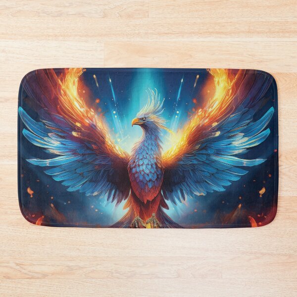 Item preview, Majestic Diamond Blue Phoenix designed and sold by MDKey DESIGN.