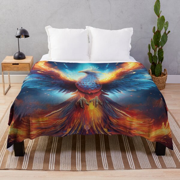 Item preview, Majestic Diamond Blue Phoenix designed and sold by MDKey DESIGN.