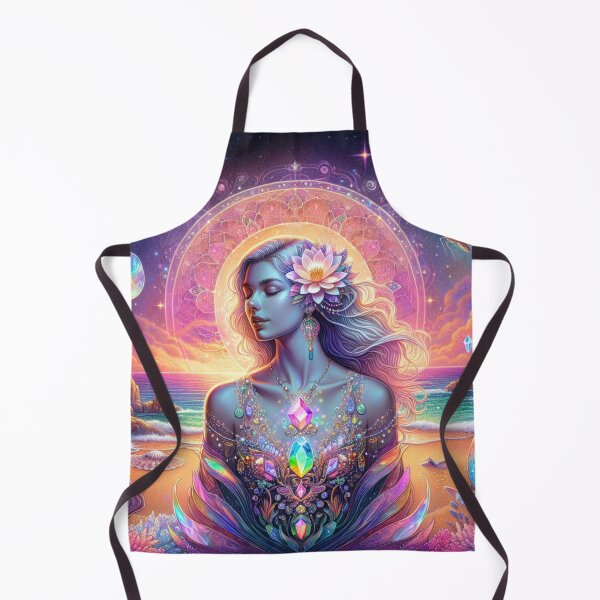 Item preview, Celestial Beach Goddess: Cosmic Crystal Serenity designed and sold by UXVisionCraft28.