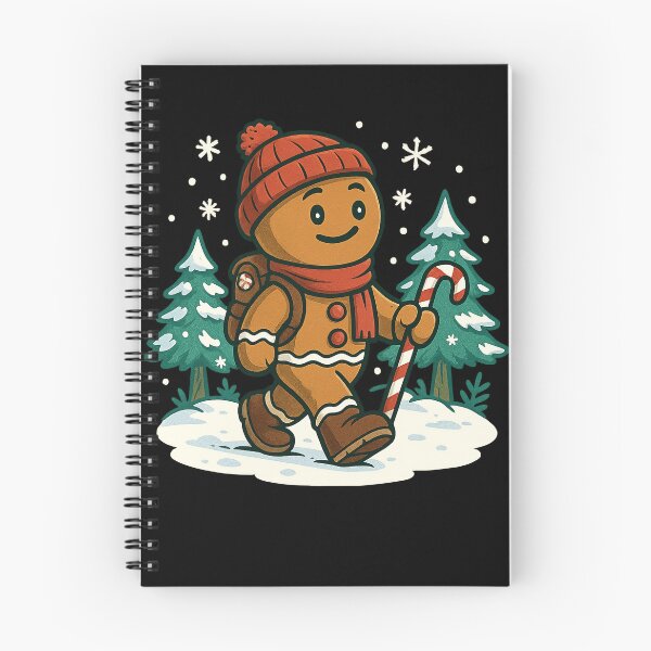 Item preview, Hiking Christmas Hiker Gingerbread Man Women Kids Hiking designed and sold by BlueBerry-Pengu.