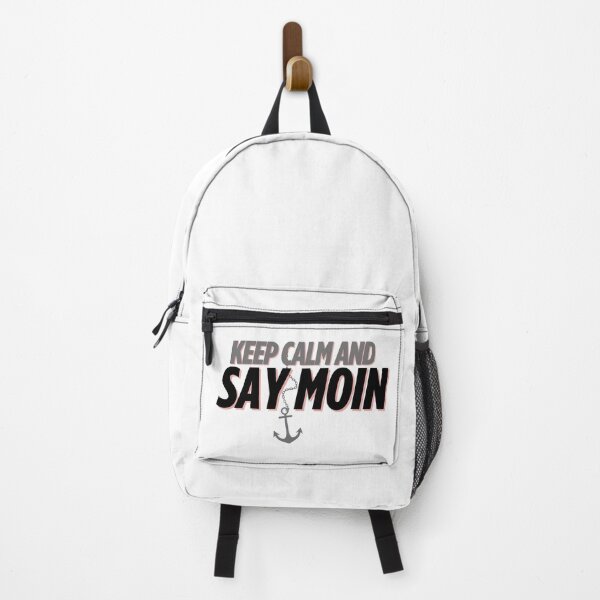 Item preview, Keep Calm and Say MOIN – Maritime North German design with anchor designed and sold by Fies-und-Fein.