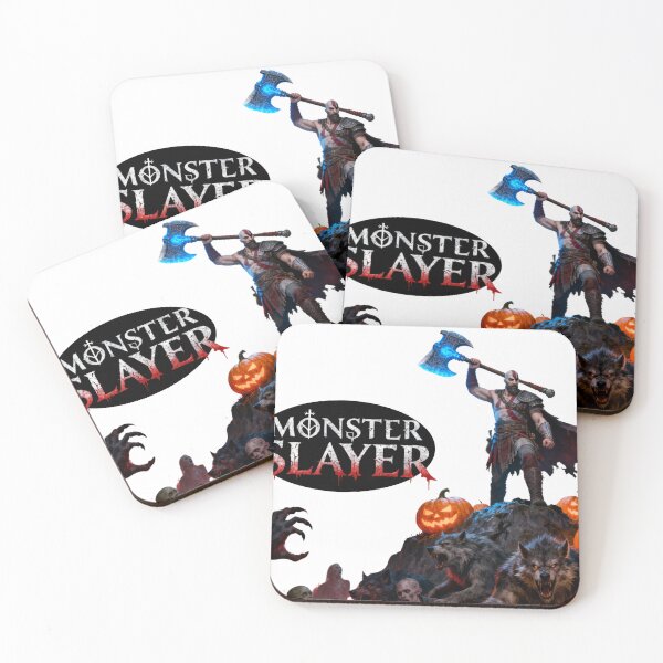 Item preview, Monster Slayer Kratos: God of Halloween Epic Art designed and sold by GeekArtUniverse.