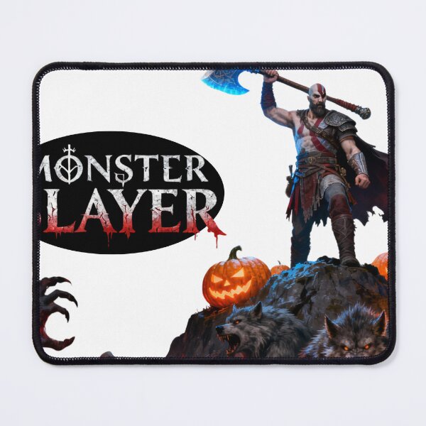 Item preview, Monster Slayer Kratos: God of Halloween Epic Art designed and sold by GeekArtUniverse.