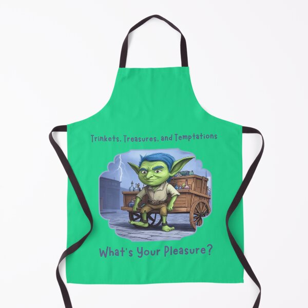 Item preview, Boblin the Goblin T-Shirt | “What’s Your Pleasure?” Flirty DnD Potion Seller designed and sold by RollForDesignCo.