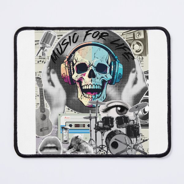 Item preview, Music for life. Music lovers. Old school monochrome with a bit of colours designed and sold by HowAboutTee.