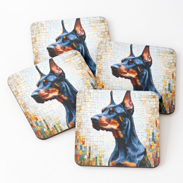 Item preview, Dobermann mosaic style designed and sold by barbastyle.