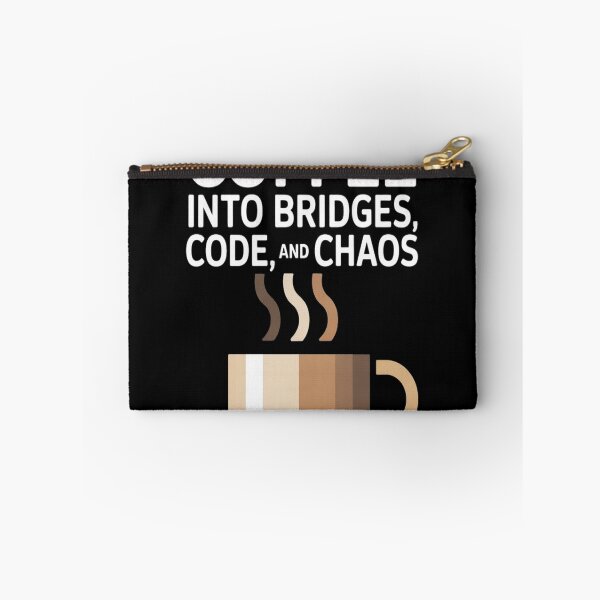 Item preview, I Turn Coffee into Bridges, Code, and Chaos | Funny Engineer Tee designed and sold by Professionalpun.
