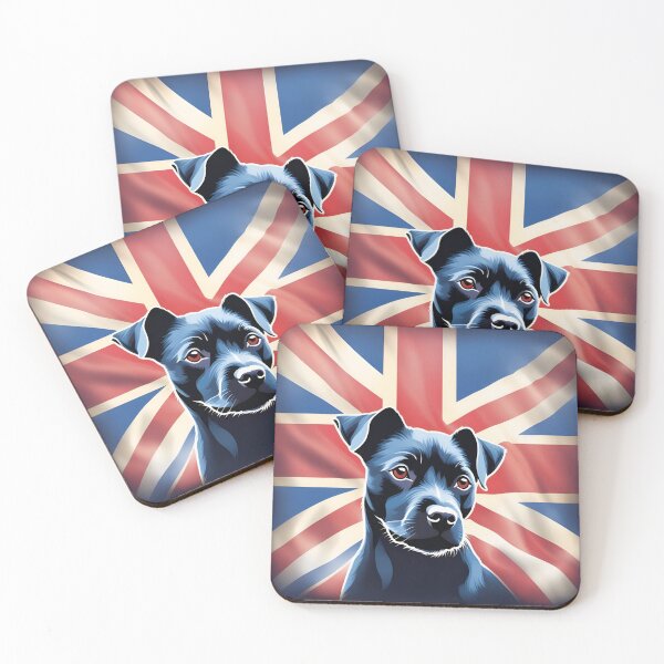 Item preview, Union Jack Mischief designed and sold by Paws and Ink Art.