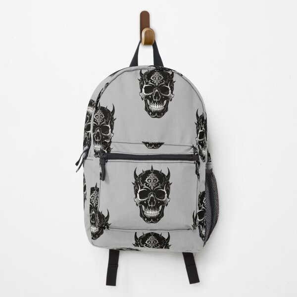 Item preview, Ornamental Black Skull – Gothic Halloween Art designed and sold by ArtiQreate.