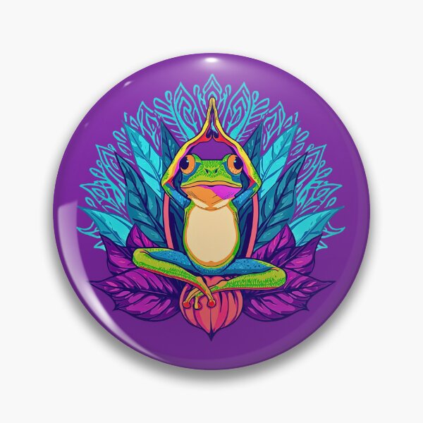 Item preview, Purple Frog Lotus Meditation designed and sold by VibrArtco.
