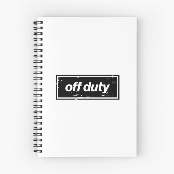 Item preview, Off Duty – Black Funny Day Off Oasis Style Britpop designed and sold by Butter Creative.