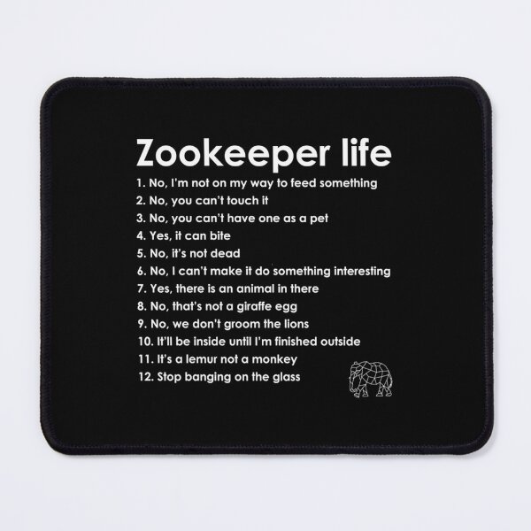 Item preview, Zookeeper Life - White   	 designed and sold by zhgyydsn31.