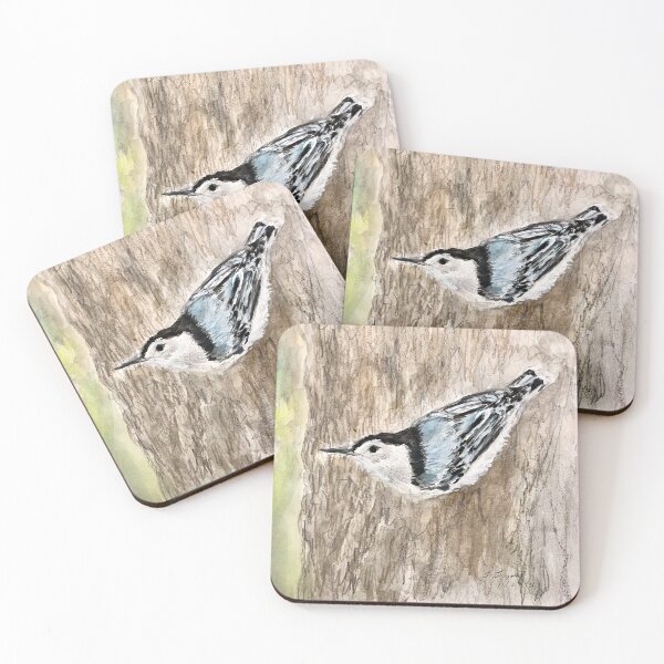 Item preview, White-breasted Nuthatch artwork  designed and sold by Birds of Inwood.